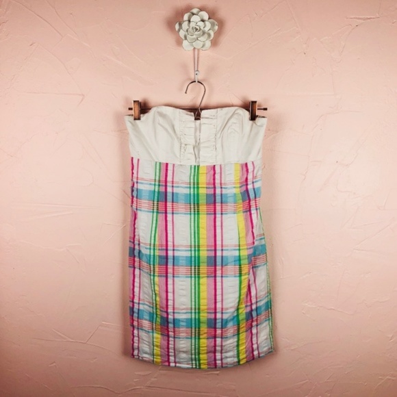 Lilly Pulitzer Summer Plaid Tie Back Franco Dress - Picture 2 of 6